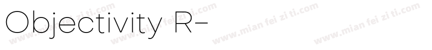 Objectivity R字体转换